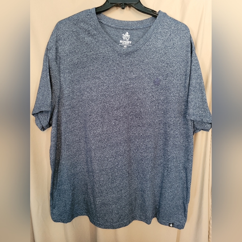 4X Mens Activewear T-shirt.by rugby University (gray blue)